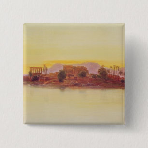Sunset, 1861 (panel) 2 inch square button