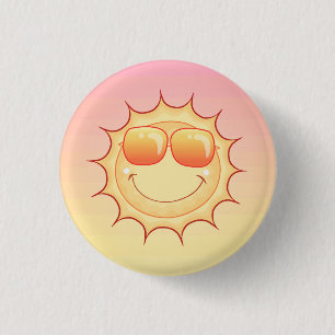 Sunset 1 Inch Round Button