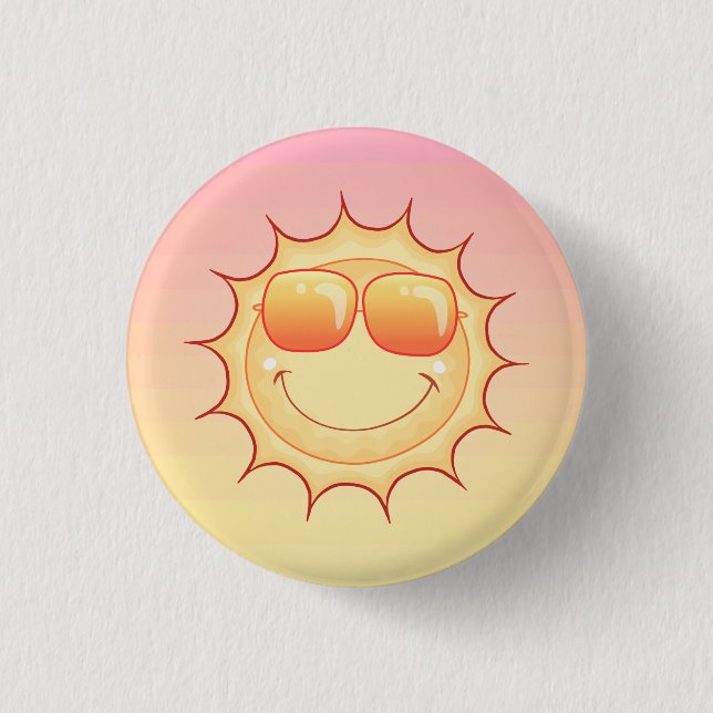 Sunset 1 Inch Round Button (Front)