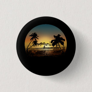 Sunset 1 Inch Round Button