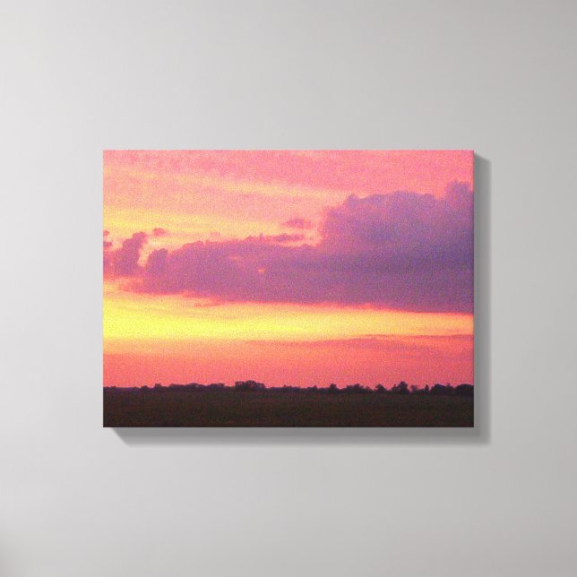 Sunset 2004 Photo By Mark Edward Westerfield. Canvas Print (Front)