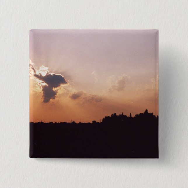 Sunset 2 Inch Square Button (Front)