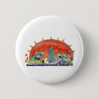 Sunset 2 over Cannes, customizable Inch Round Button