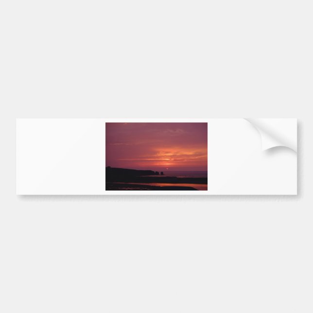 sunset 3 bumper sticker (Front)