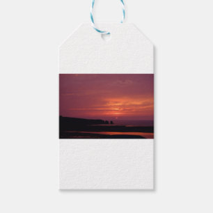 sunset 3 gift tags