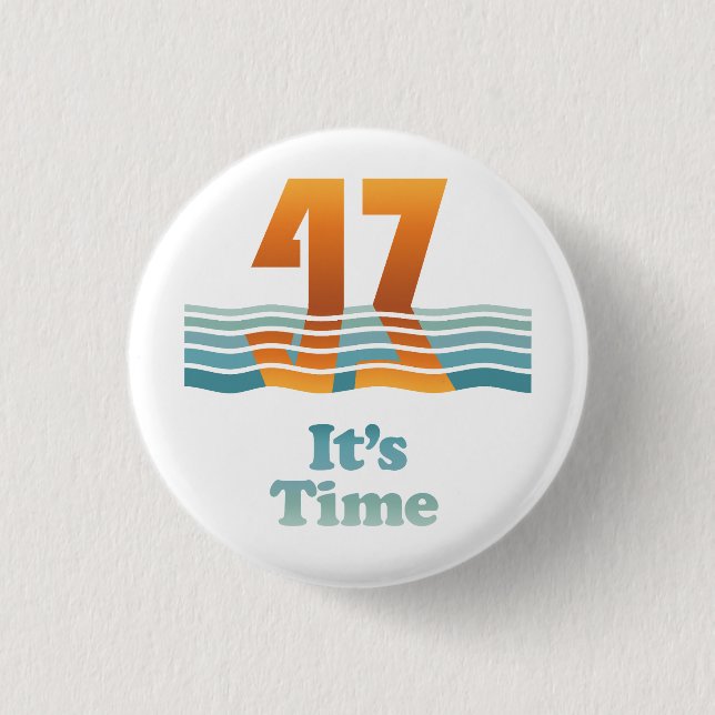 Sunset 47 1.25-inch Button (Front)