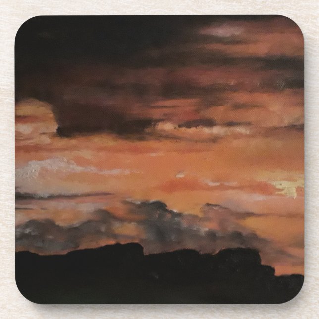 Sunset 4 coaster (Front)