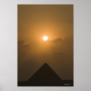 Sunset above The Great Pyramid Poster