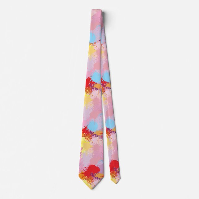Sunset Abstract Art by ZMJ Tie (Front)