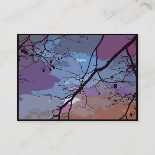 Sunset Abstract ATC Business Card