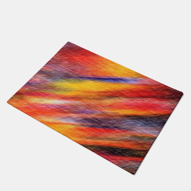 Sunset Abstract Colors Doormat (Angled)