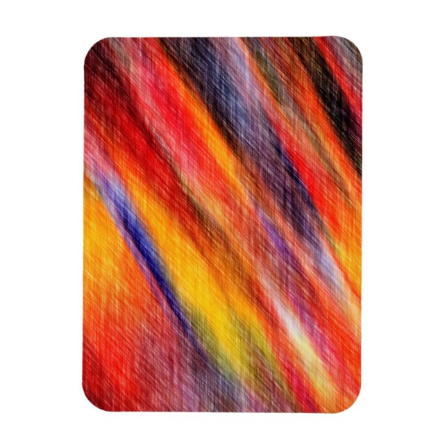 Sunset Abstract Colours Art Magnet (Vertical)
