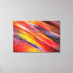 Sunset Abstract Colours Canvas Print