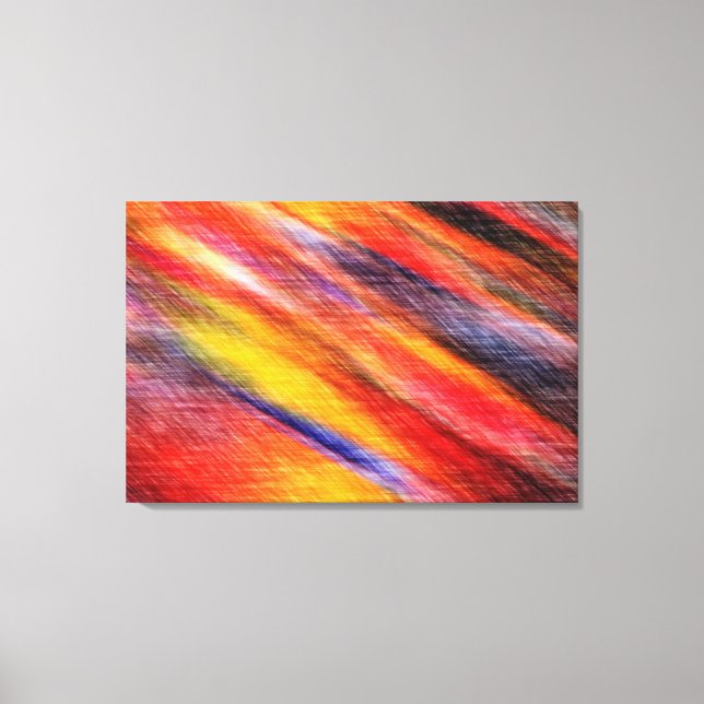 Sunset Abstract Colours Canvas Print (Front)
