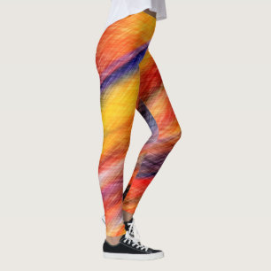 Sunset Abstract Colours Leggings