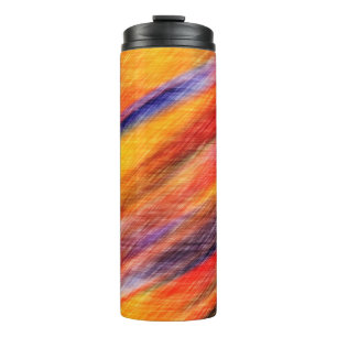 Sunset Abstract Colours Thermal Tumbler