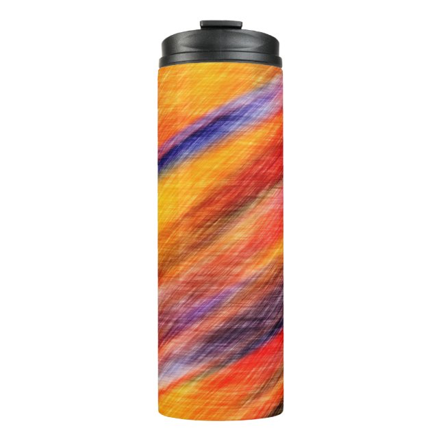 Sunset Abstract Colours Thermal Tumbler (Front)