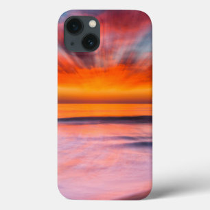 Sunset abstract from Tamarack Beach iPhone 13 Case