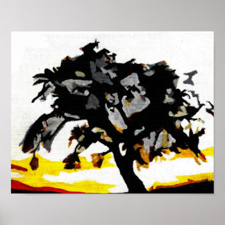 Sunset Abstracted Poster