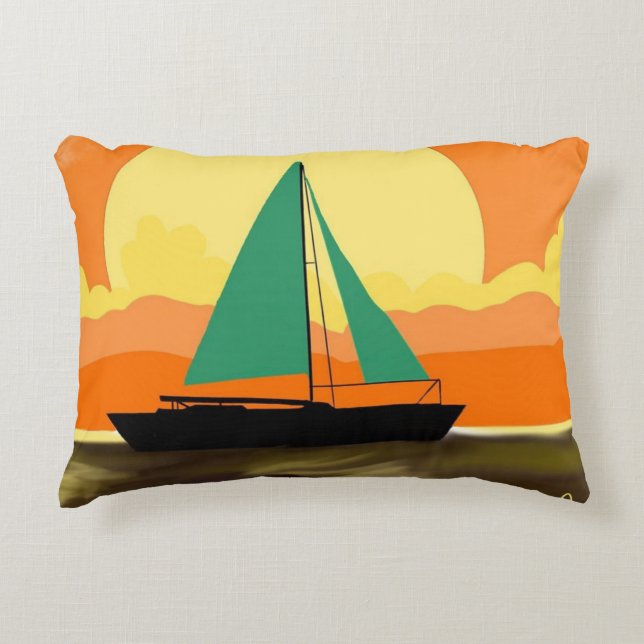 Sunset Accent Pillow (Front)
