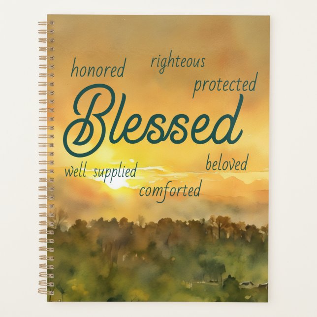 Sunset Affirmations Planner (Front)