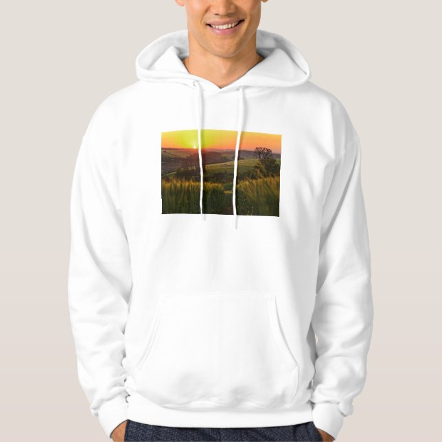 Sunset Agriculture Wheat Hoodie (Front)