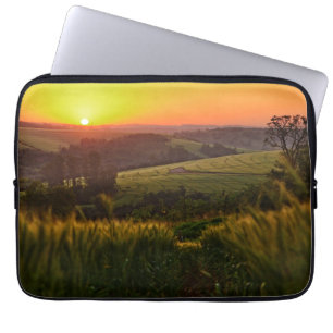 Sunset Agriculture Wheat Laptop Sleeve