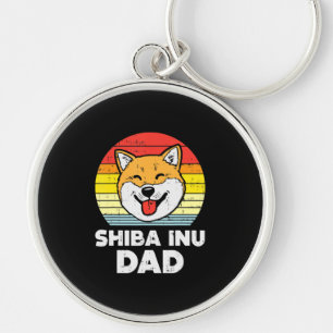 Sunset and akita dog   Beautiful Dog Present Keychain