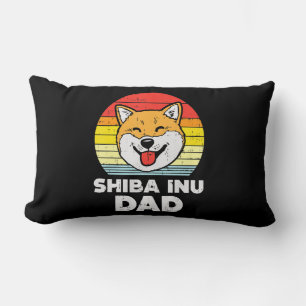 Sunset and akita dog Beautiful Dog Present Lumbar Pillow
