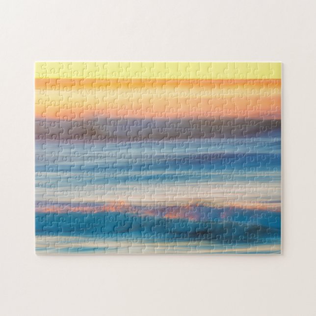 Sunset and Ocean | Cape Disappointment State Park Jigsaw Puzzle (Horizontal)
