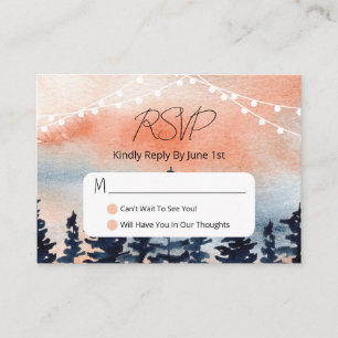 Sunset and Pine Forest Enclosure Card