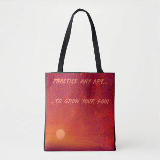 Sunset and Starry Night Tote Bag