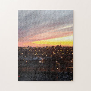 Sunset - April 6, 2018 7:34PM. Jigsaw Puzzle