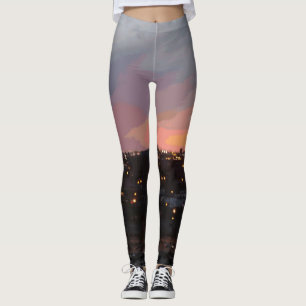 Sunset - April 6, 2018 7:34PM. Leggings