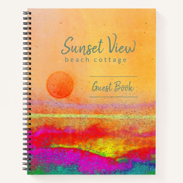 Sunset Art Beach House Location de vacances Livre  (Devant)