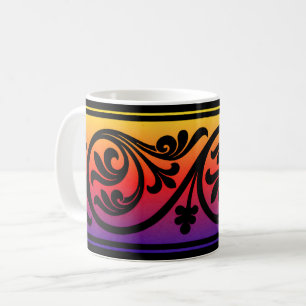 Sunset Art Deco Style Mug Cup