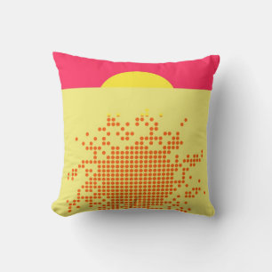 Sunset Art Design Coussin Abstrait