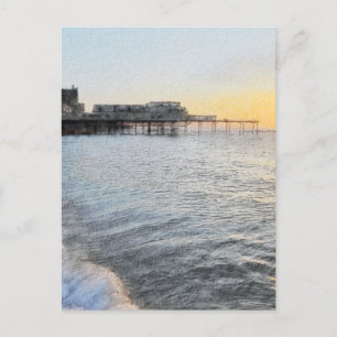 Sunset at Aberystwyth Postcard