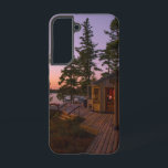 Sunset at Acadia Park Samsung Galaxy Case<br><div class="desc">View of the sunset at the Acadia Park from the deck</div>