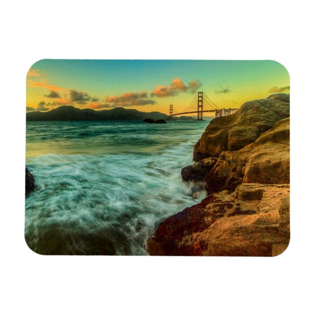 Sunset at Baker Beach Magnet (Horizontal)