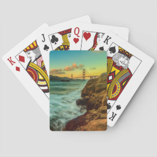 Sunset at Baker Beach Playing Cards