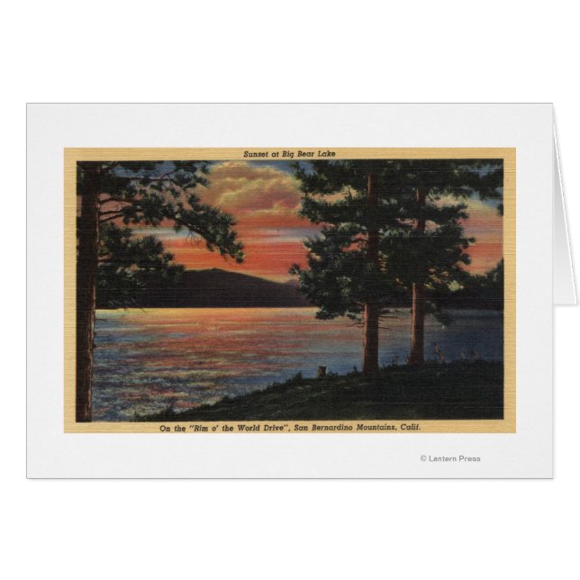 Sunset at Big Bear Lake (Front Horizontal)