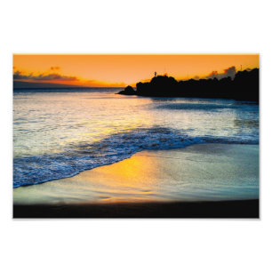 Sunset At Black Rock Photo Print