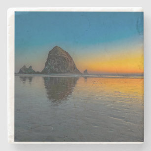 Sunset at Cannon Beach Stone Coaster