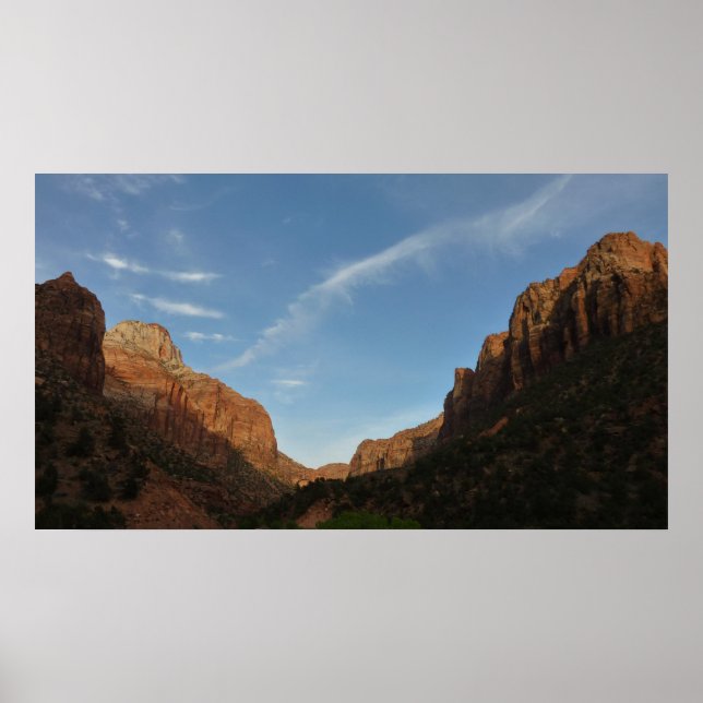 Sunset at Canyon Junction at Zion National Park Poster (Front)