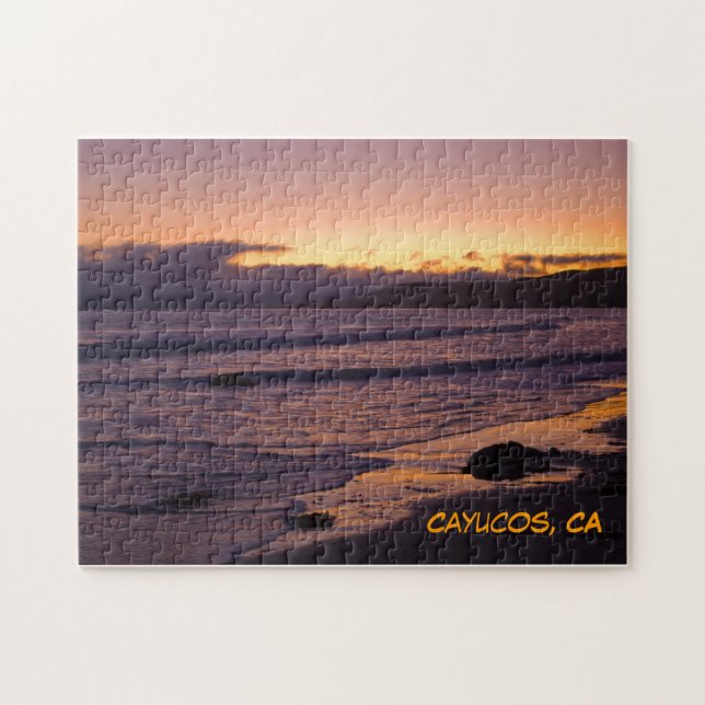 Sunset at Cayucos Jigsaw Puzzle (Horizontal)