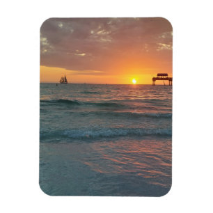 Sunset at Clearwater Beach Magnet