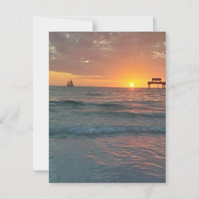 Sunset at Clearwater Beach Magnet (Front)