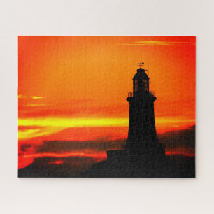 Sunset at Corbiere Jersey Jigsaw Puzzle