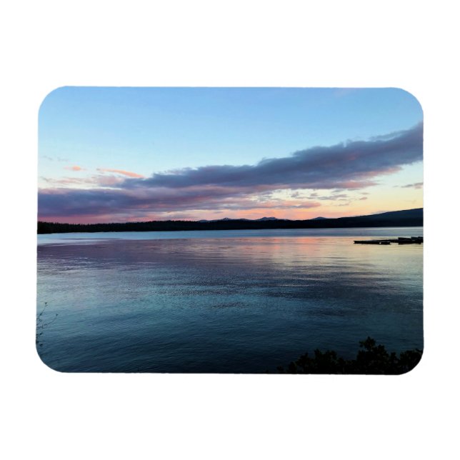 Sunset at Crescent Lake, OR Magnet (Horizontal)